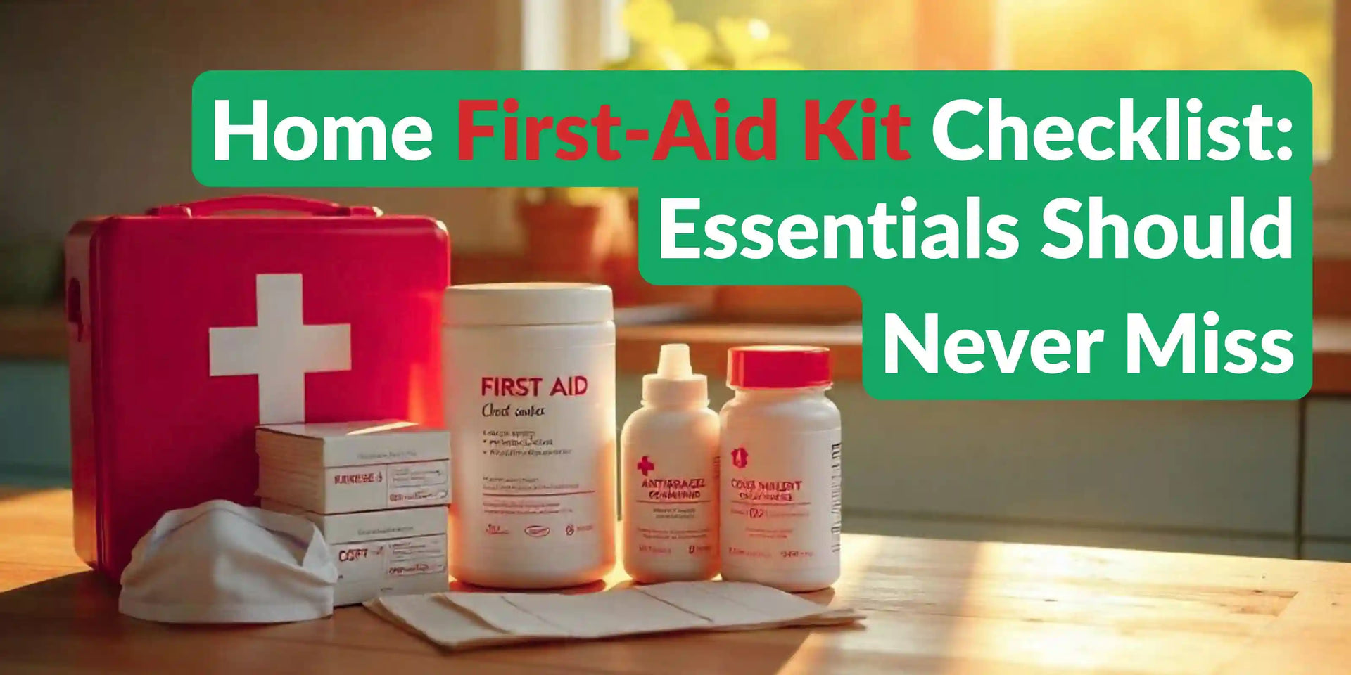Home First-Aid Kit Checklist: Essentials Should Never Miss