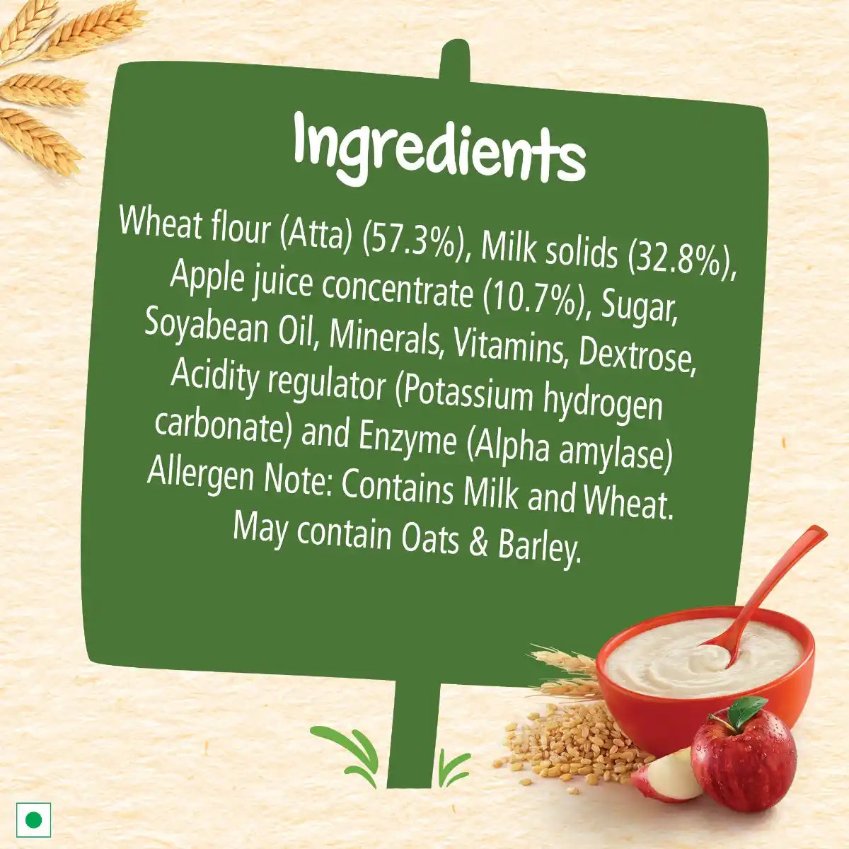 Cerelac With Milk Wheat Apple 350g No 6