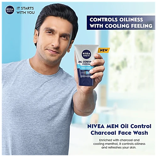 Nivea Oil Control Face Wash With Charcoal & Cooling Mint, 100 G