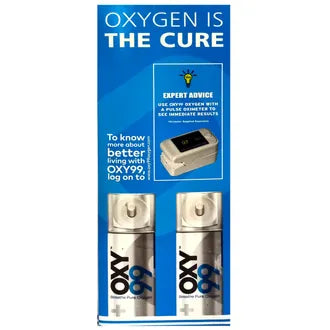Oxy99 Portable 500 Ml Oxygen Can With Two Masks, 1 Kit