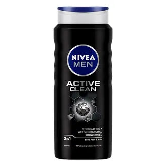 Nivea Men Active Clean Shower Gel 500 Ml