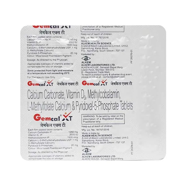 Gemcal Xt Tab