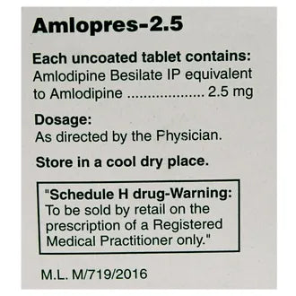 Amlopres 2.5 Mg Tab