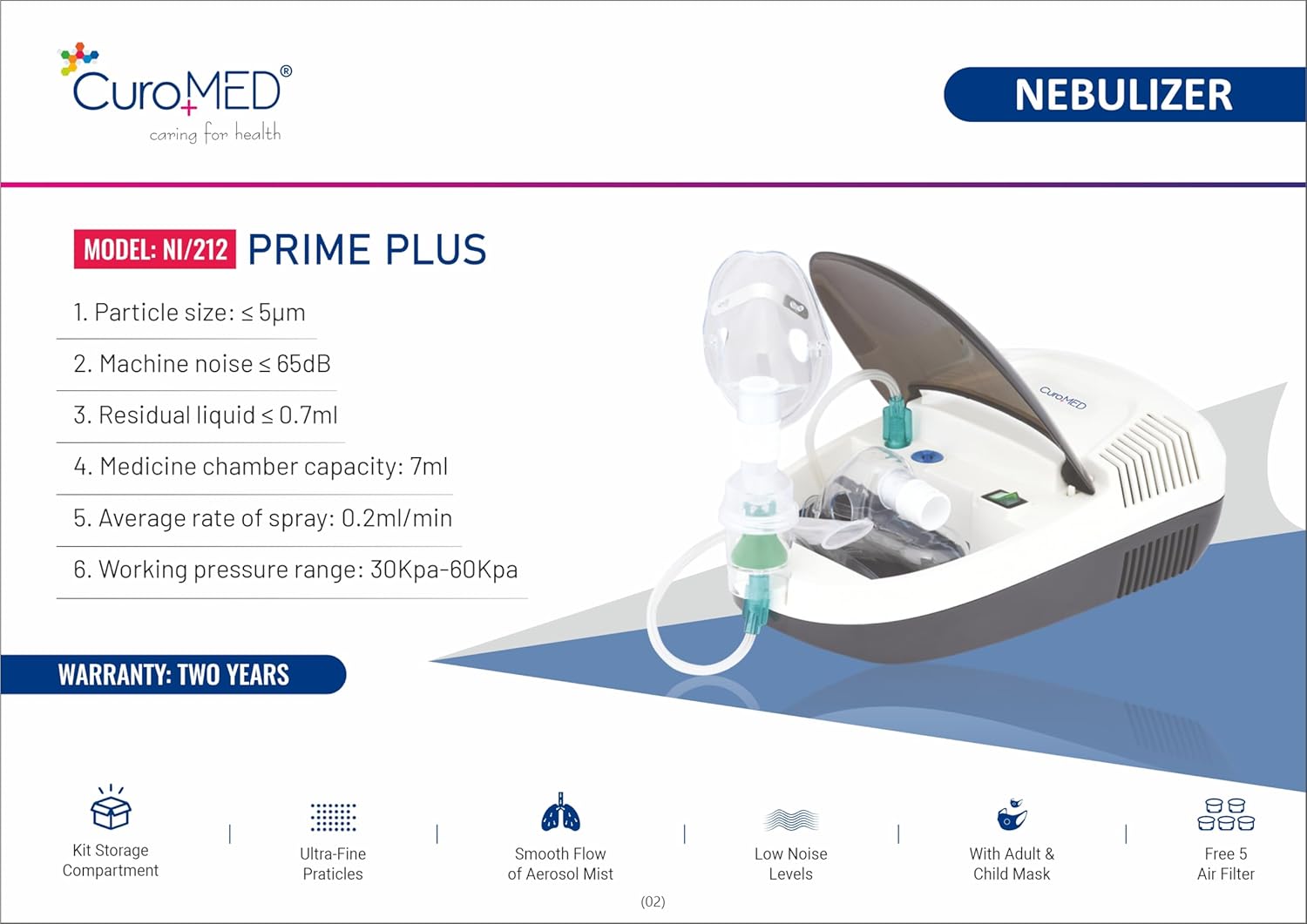 Naulakha Curomed Prime Plus + Nebulizer (Ni/211)