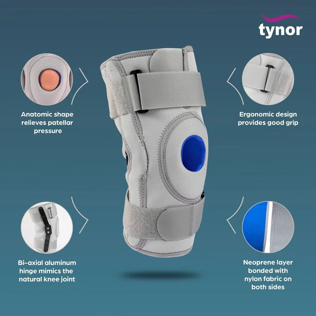 Tynor Knee Support Hinged M