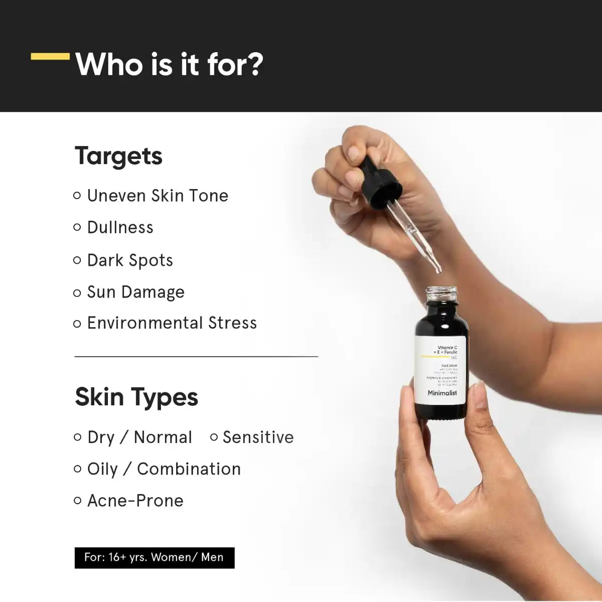 Minimalist 16% Vitamin C+E+Ferulicacid Face Serum 20ml