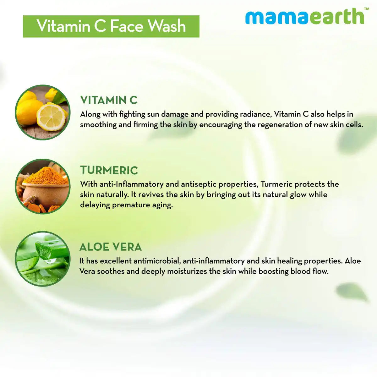 Mamaearth Vitamin C Face Wash 150ml With Turmeric