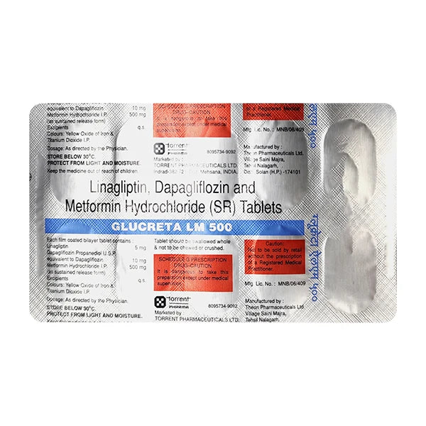 Glucreta Lm 500 Tab 10