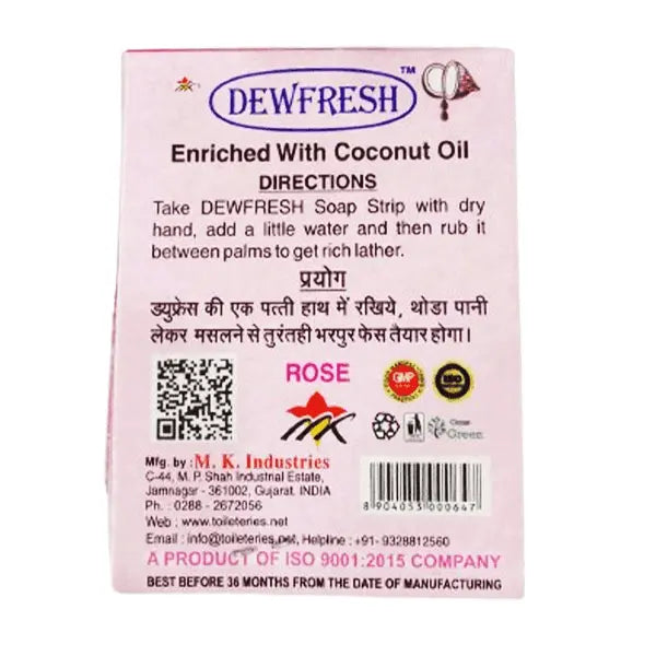 Dewfresh Soap Strips Rose