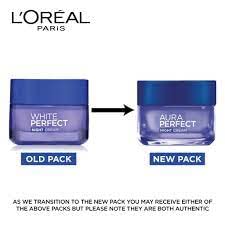 L'Oreal Paris Aura Perfect Night Cream Whitening Even Tone 50ml