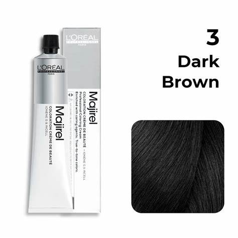 3 Loreal Majirel 49g (Dark Brown)