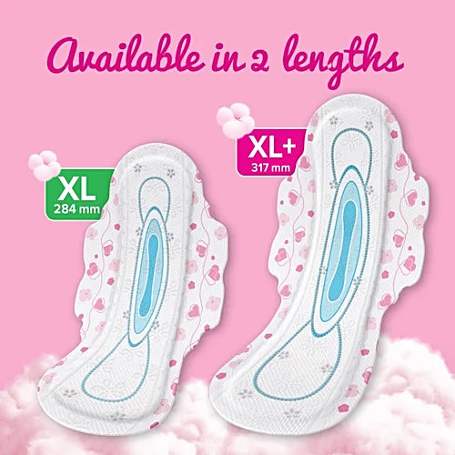 Whisper Ultra Skin Love Soft Sanitary Pads - For Women, Xl, With Disposable Wrap, 45 Pcs (Buy 2 Get 1 Free)