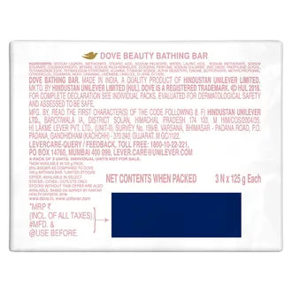 Dove Pink Beauty Bathing Bar, 375 Gm (3 X 125 Gm)