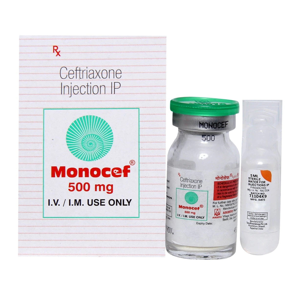 Monocef 500mg Inj