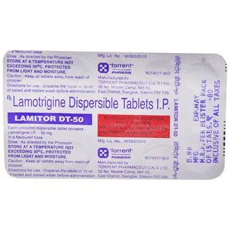 Lamitor Dt 50mg Tab