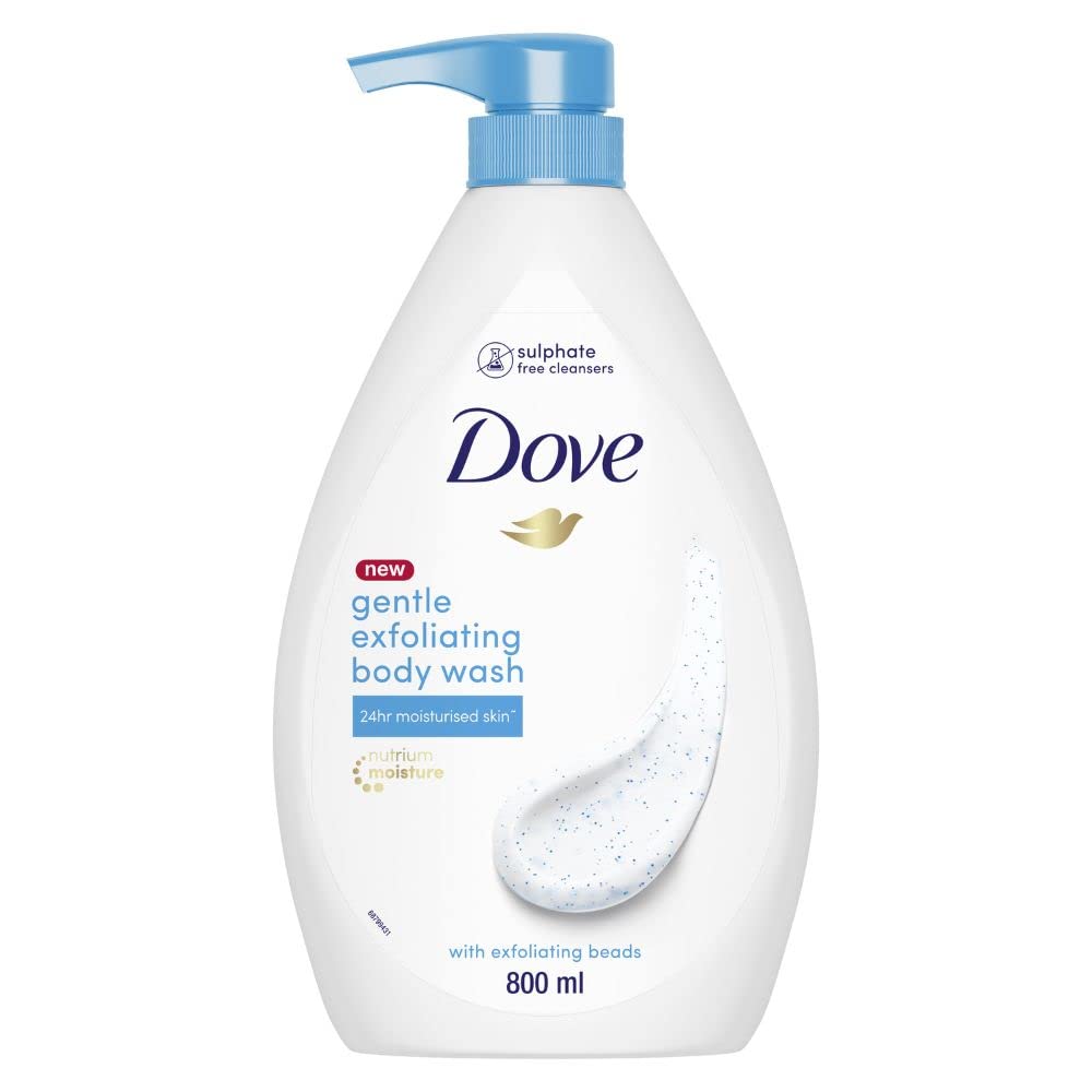 Dove Exfoliating Bodywash With Triple Hydration Serum, 825ml