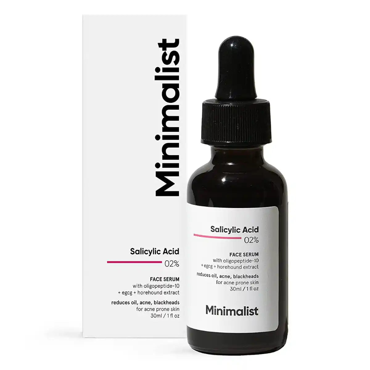 Minimalist 02% Salicylic Acid Face Serum 30ml Reduce Acne Blackheads