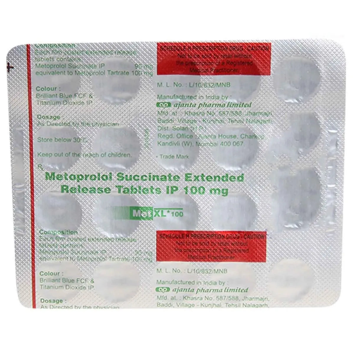 Met Xl 100 Mg