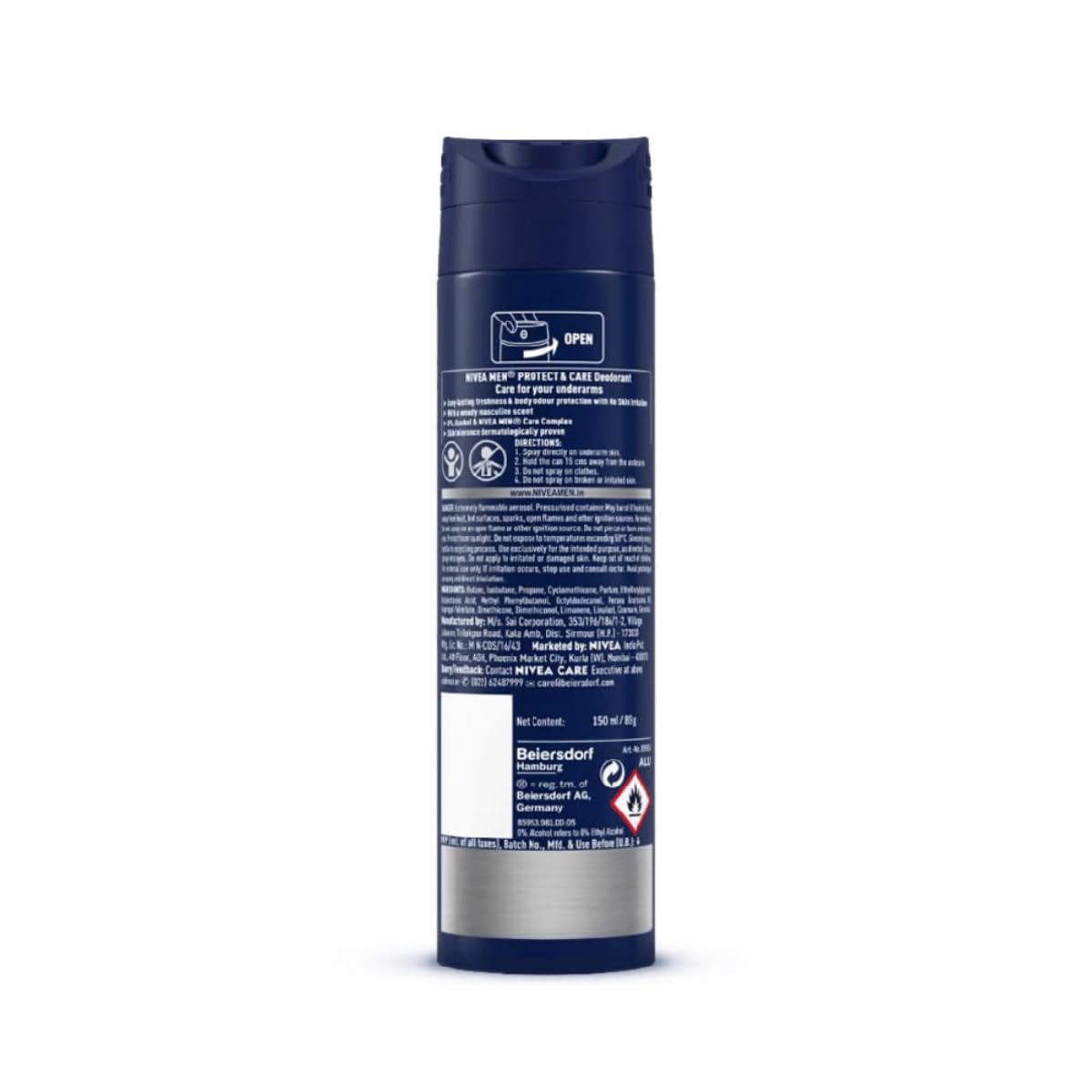 Nivea Men Protect And Care Deodorant, 150ml