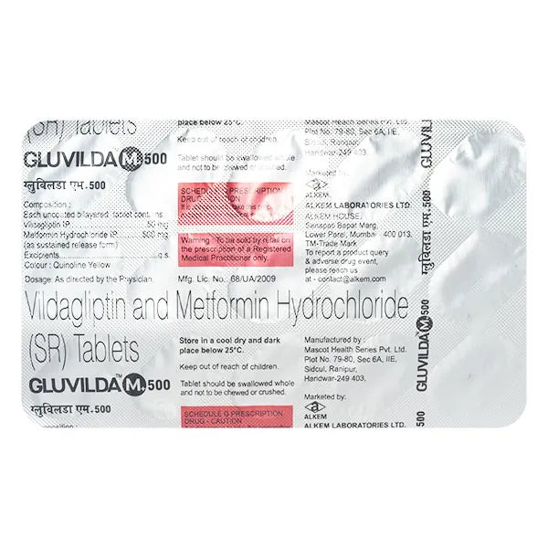 Gluvilda Od M+500mg Tab