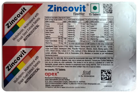 Zincovit Tab 15