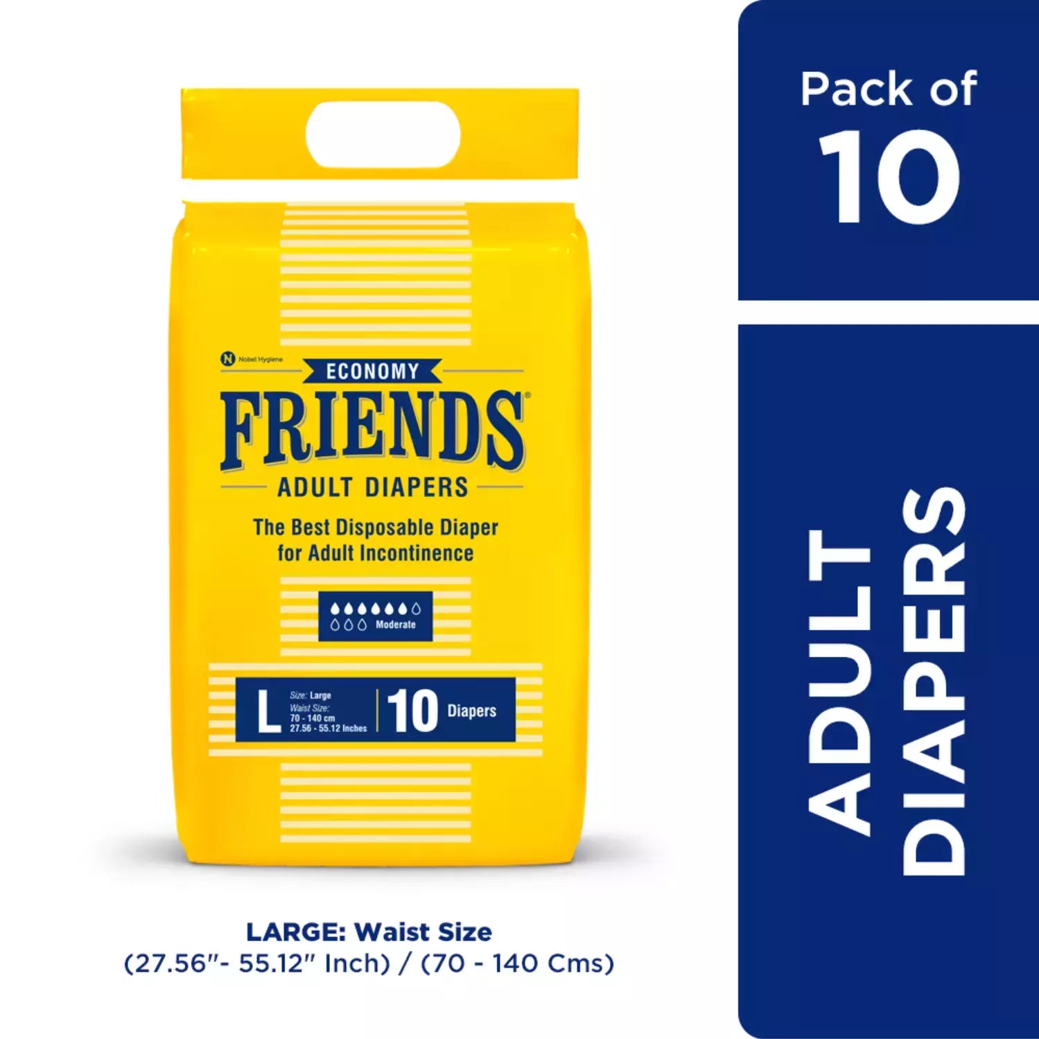 Economy Friends Adult Diapers, L