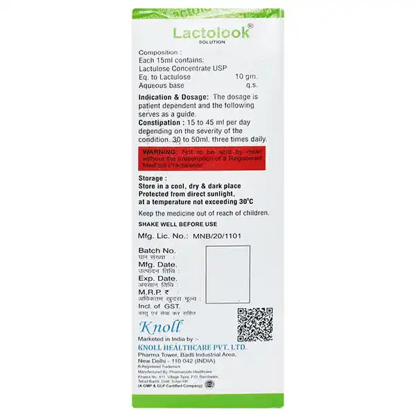 Lactolook Syp 200ml Sugar Free