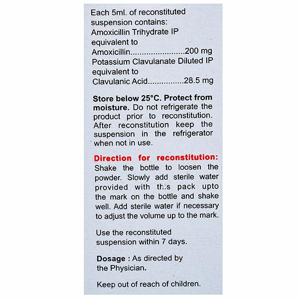 Clavam Bid Dry Syp (Dpco) 30ml