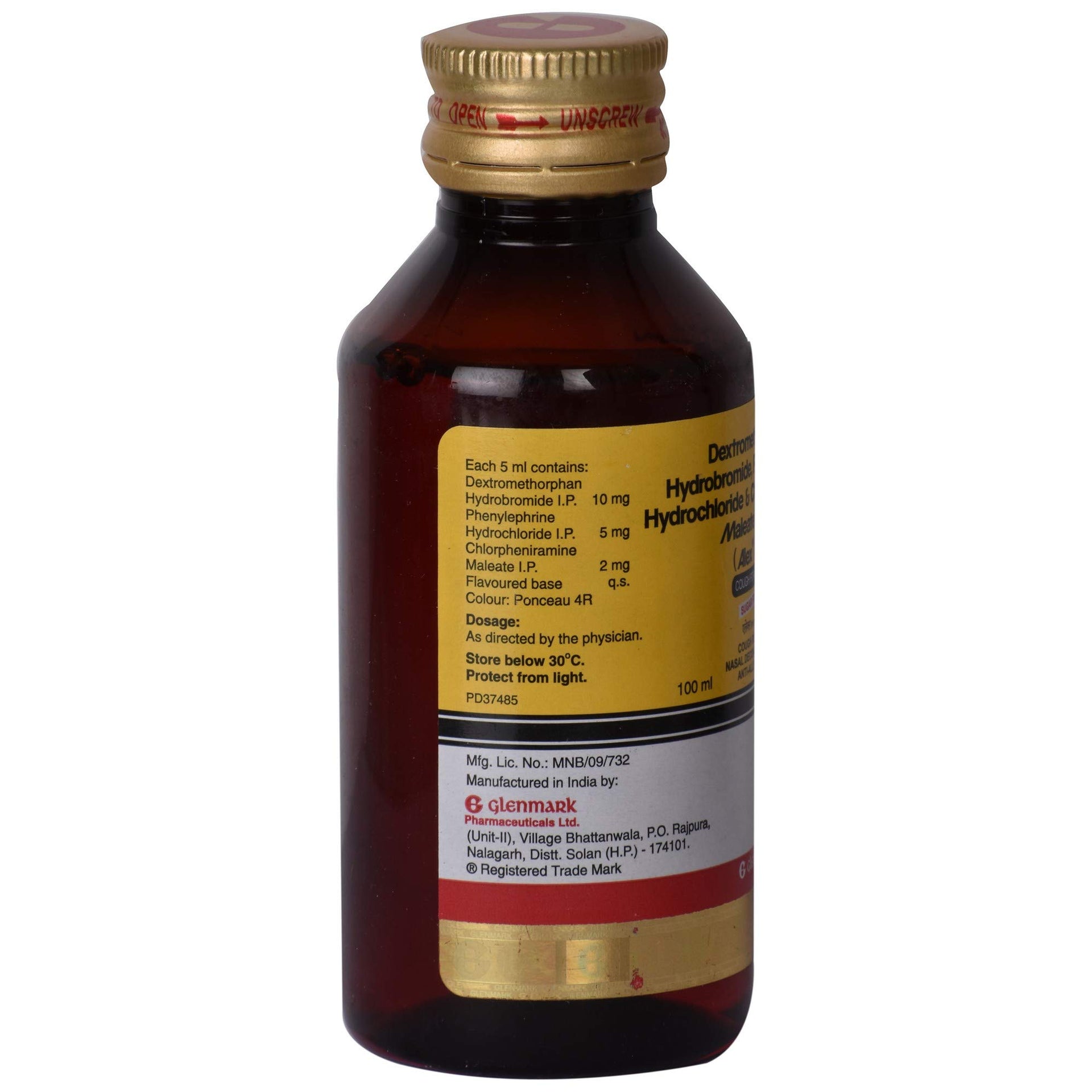 Alex Sugar Free Cough Syrup 100ml