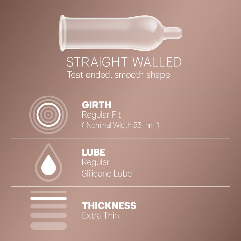 Durex Extra Thin Intense Chocolate Flavoured Condoms For Men - 10s