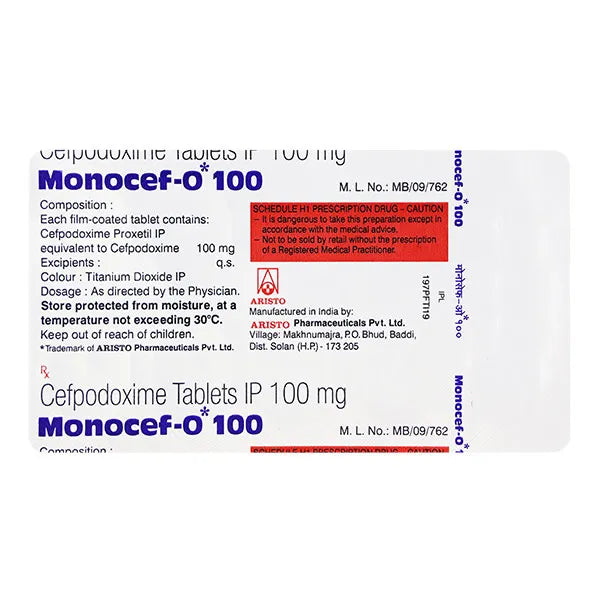Monocef-O 100mg Tab