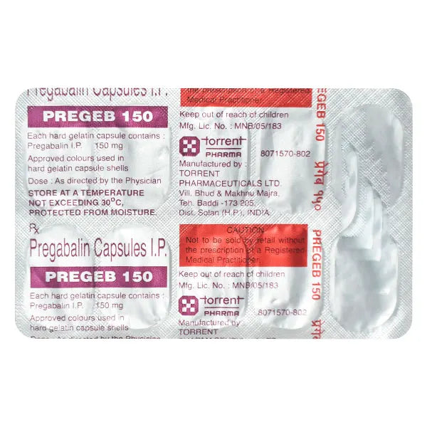 Pregeb-150 Mg Cap 10 Cap