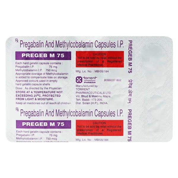 Pregeb M 75 Mg 1*15