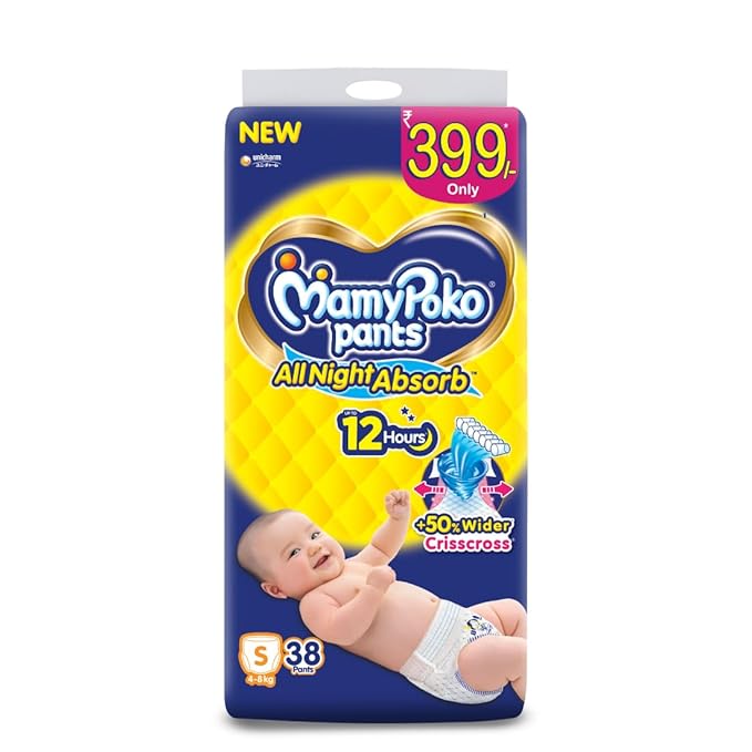 Mamypoko Pants All Night Absorb, Size S, 38 Pants