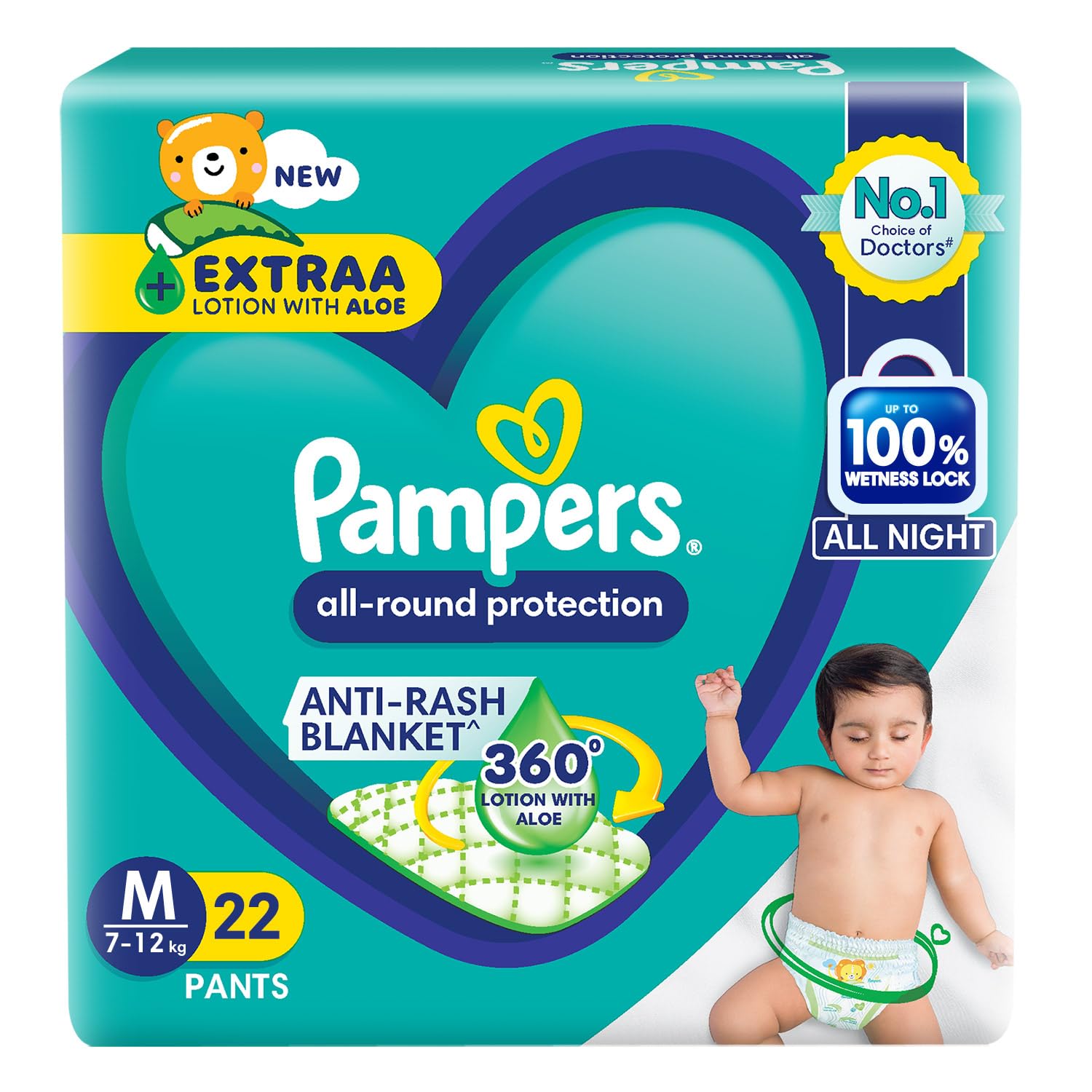 Pampers All Round Protection, Size M, 22 Pants