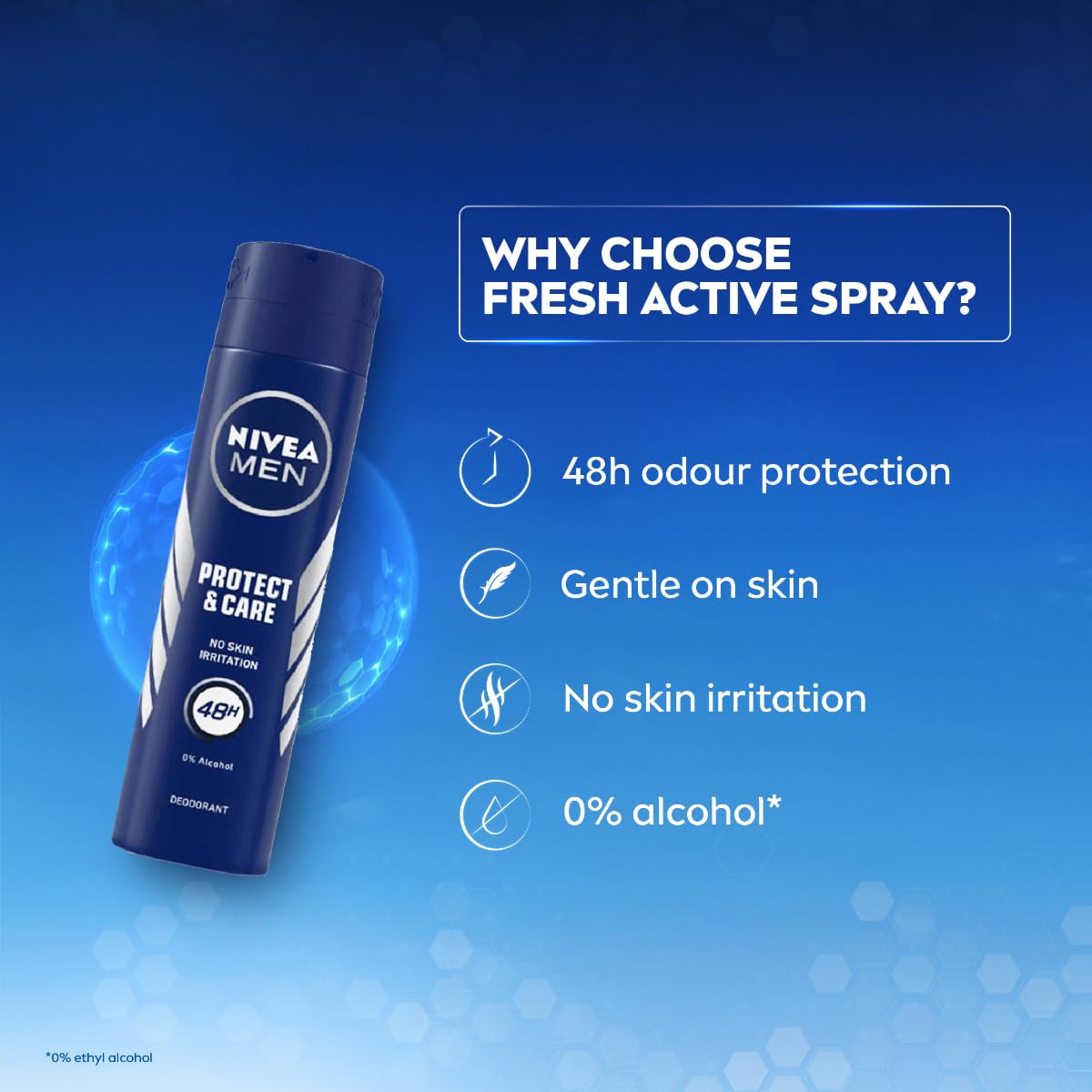 Nivea Men Protect And Care Deodorant, 150ml