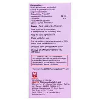Monocef-O 50mg Dry Syp