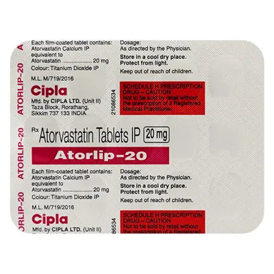 Atorlip 20mg Tab