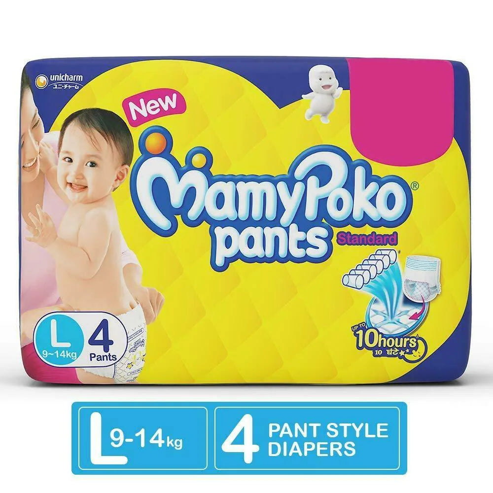 Mamypoko Pants All Night Absorb, Size L, 4 Pants