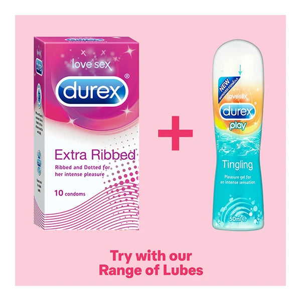 Durex Condoms - Extra Ribbed 10'S