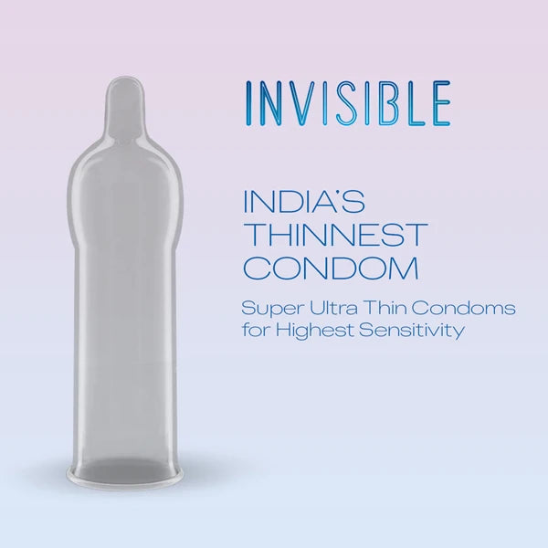 Durex Invisible Super Ultra Thin Condoms For Men 3'S