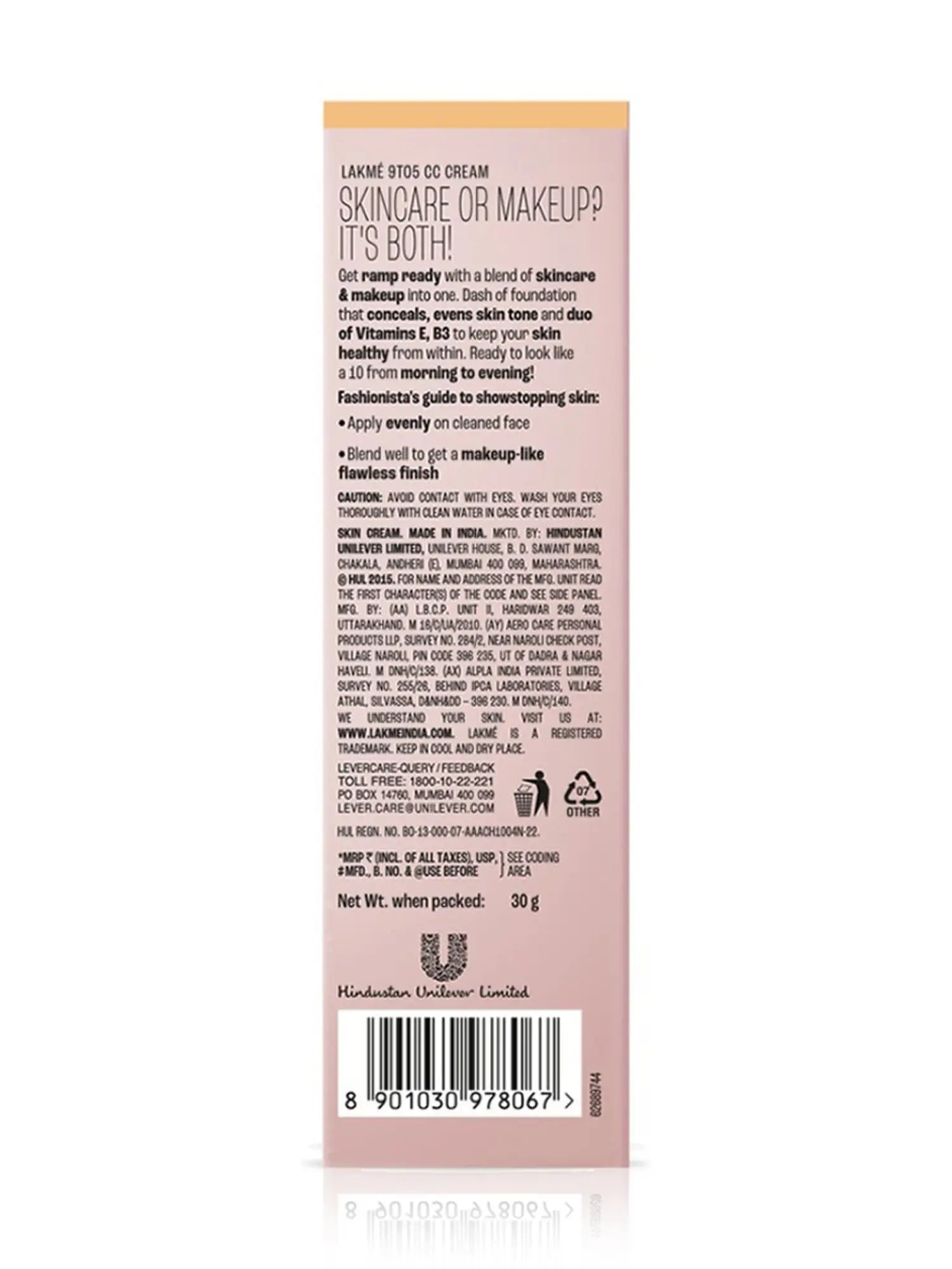 Lakme Skin Stylist Cc Cream 30g