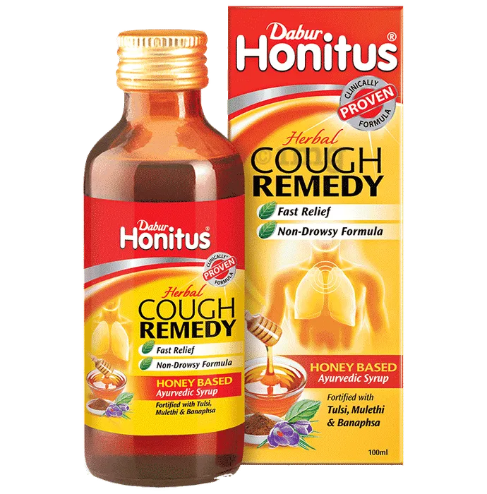 Dabur Honitus Herbal Cough Remedy Syrup 100ml