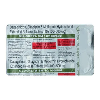 Glucreta Sm (10/100/500) Tab 10