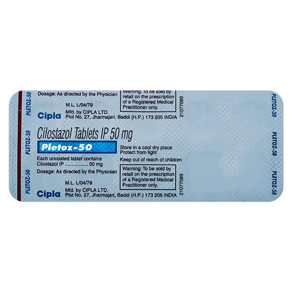 Pletoz 50 Mg Tab
