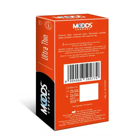Moods Ultra Thin Box Of 10 Condoms