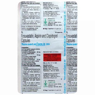 Novastat Gold 20mg 1*10