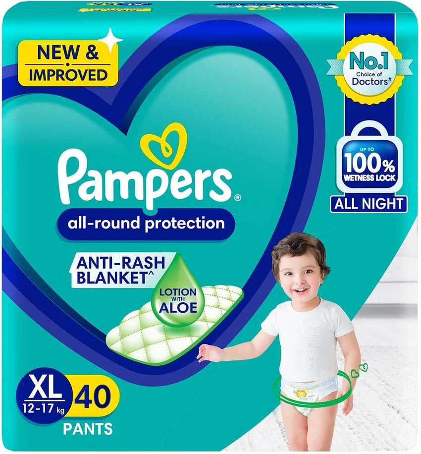 Pampers All Round Protection, Size Xl, 40 Pants