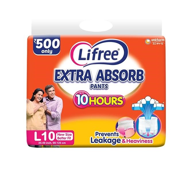 Lifree, Extra Absorb Pants, L