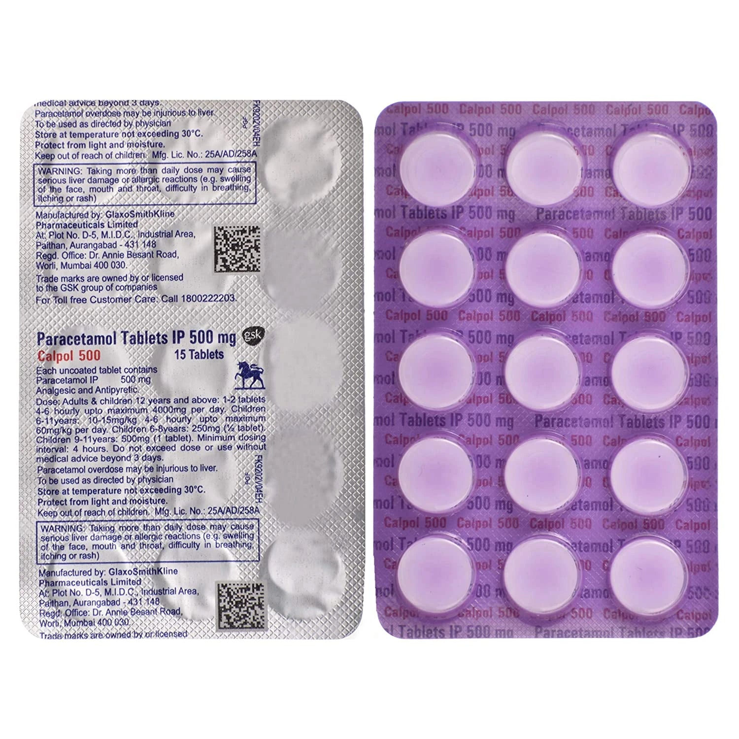 Calpol 500mg Tab